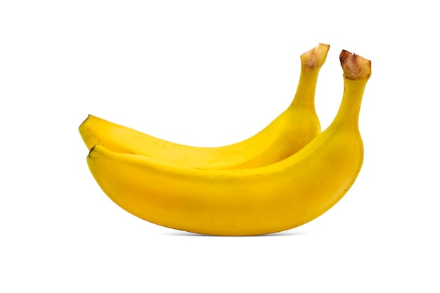 Twee bananen op witte achtergrond