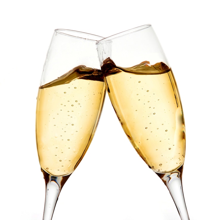 Foto twee champagneglazen