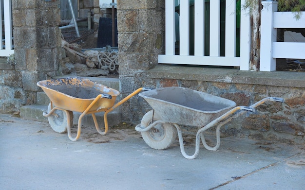 Twee constructie kruiwagen