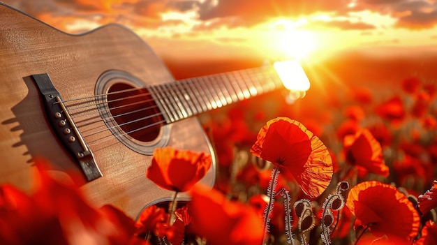 Foto twee rode bloemen op een grasveld