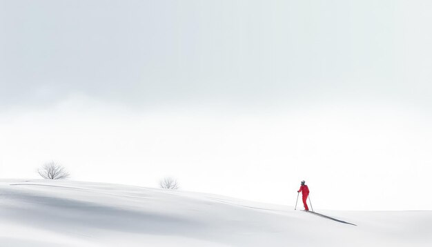 Twee skiërs rijden samen in het bos