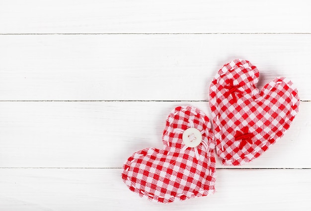 Twee stoffen hart voor Valentijnsdag