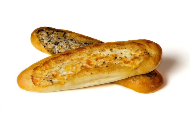 Twee verse Franse mini-baguette