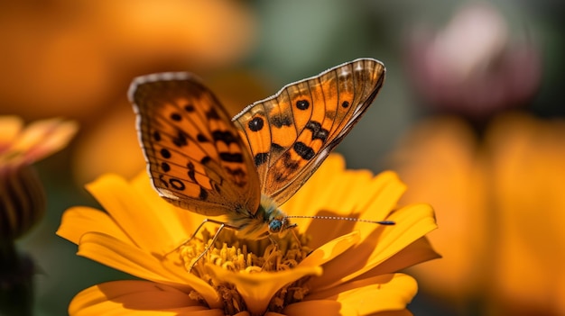 Twee vlinders op een bloem