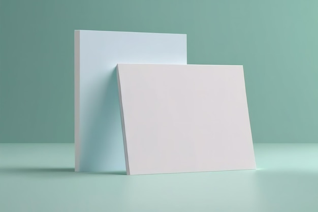Twee witte papieren liggen op elkaar gestapeld.
