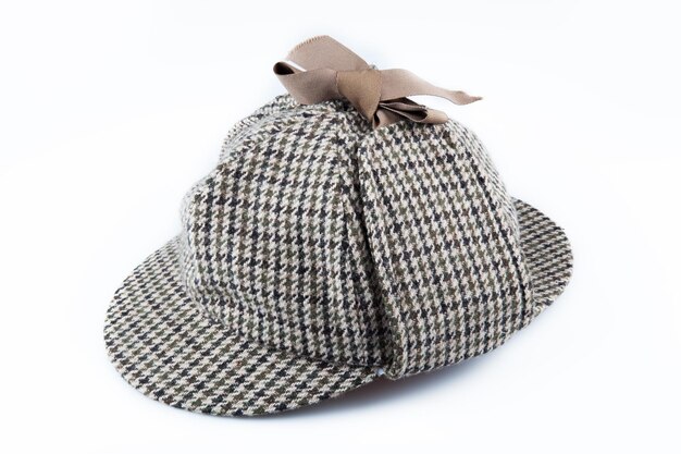 Tweed deerstalker hat