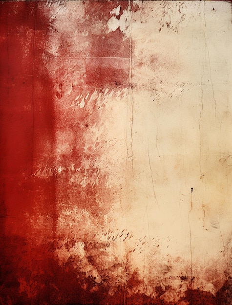 Tweekleurig wit en rood Transparent Burnt Edge Grunge