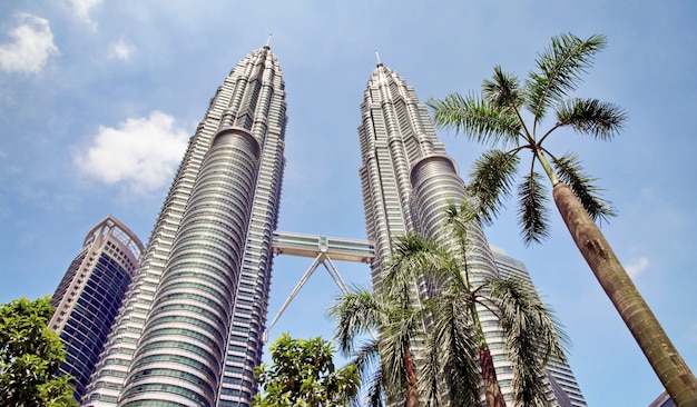 Tweelingtorens Petronas en sky bridge