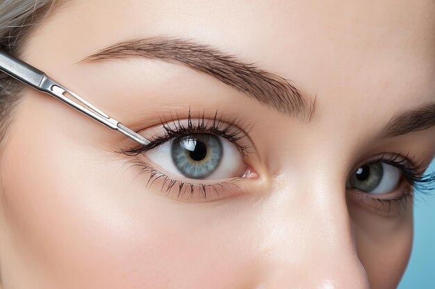 Photo tweezers for pulling out gray hair