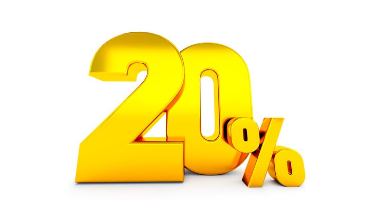Photo twenty 20 percent
