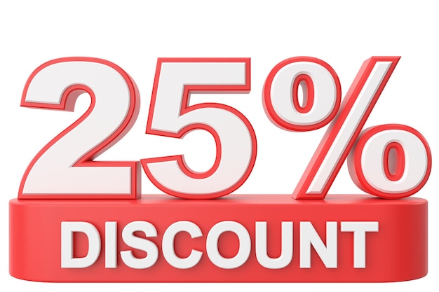 Twenty five percent discount 25 discount 25 sale