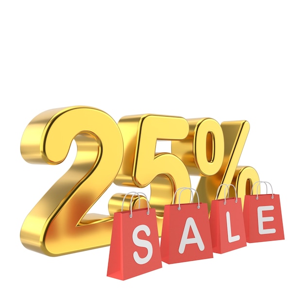 Twenty five percent sale 25 sale Golden sale badge