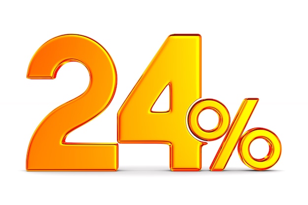 흰색에 24 %