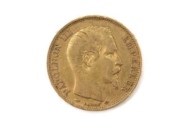 Foto venti-franchi, oro, napoléon iii, francia