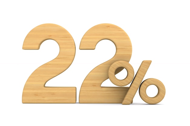 흰색에 22 %