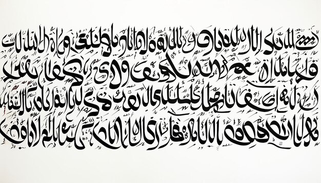 A twenty word handwriting arabic language white background