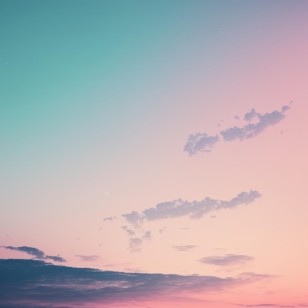 Twilight evening or morning minimal copy space sky sweet color tone background