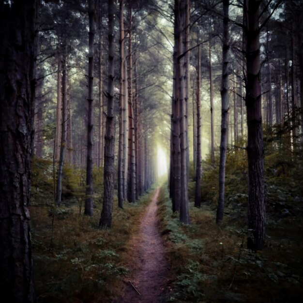 Twilight fluistert in het betoverde bos