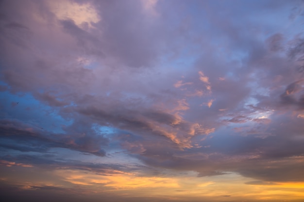 Twilight met wolken