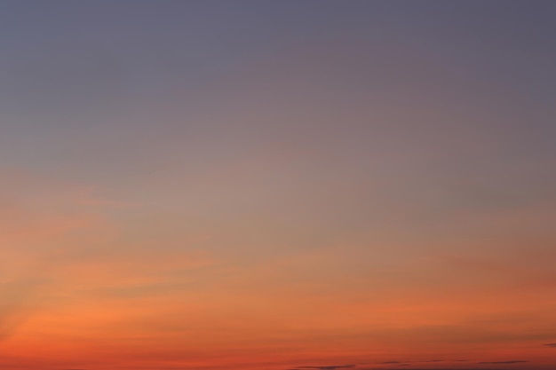 Twilight sky with clouds in the sun rises