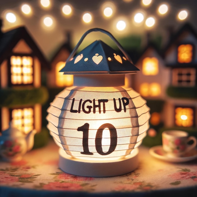 Twilight Tea Party with 'Light Up 10' Lantern