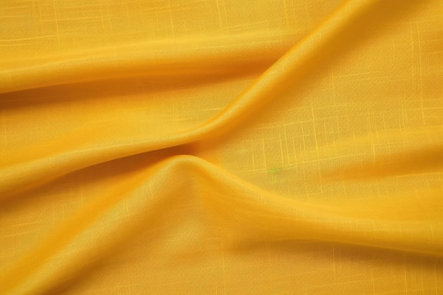 Twill fabric in a yellow hue under studio light