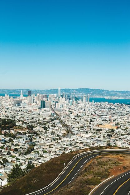 Foto twin peaks vista di san francisco