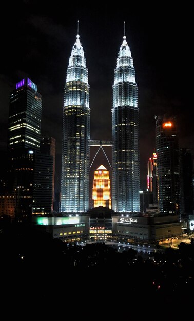 Twin tower in malaysia from the window of the traders hotel