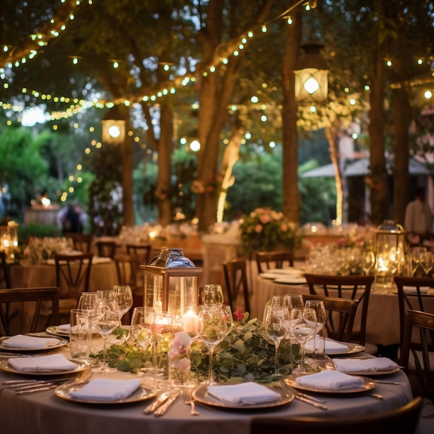 Twinkling lanterns an enchanting garden wedding