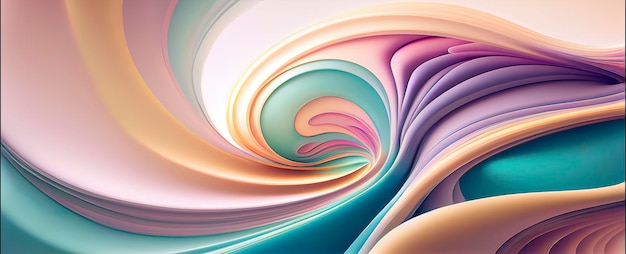 Twirling pastel colors background