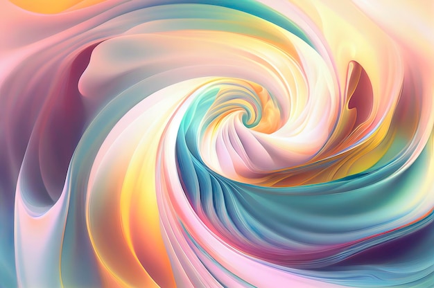 Twirling pastel colors background