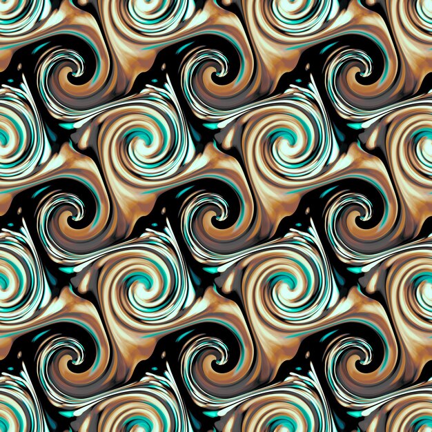 Twirls abstract. Seamless colorful abstract background pattern