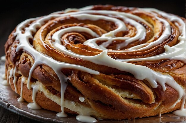 Twisted cinnamon rollinspired cake