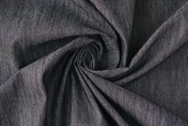 Twisted dark grey fabric manufactured for sale in bed linen store high quality textile material