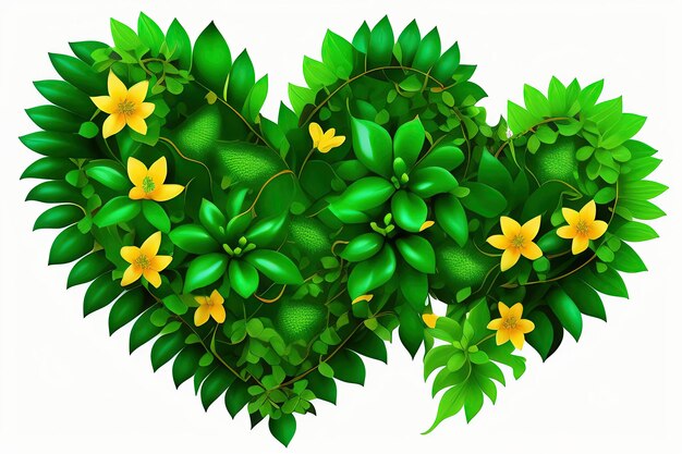 Photo twisted jungle vines liana plant cowslip creeper vine telosma cordata with heart shaped green leav