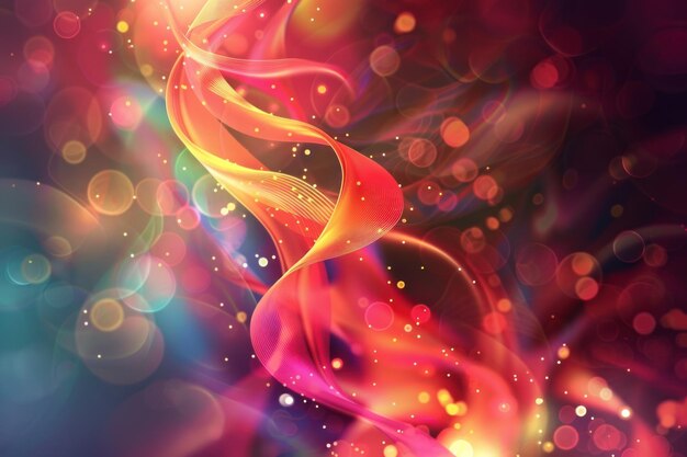 Twisted Ribbon glowing colorfull Background design