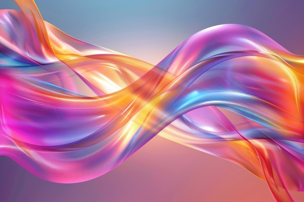 Twisted Ribbon glowing colorfull Background design