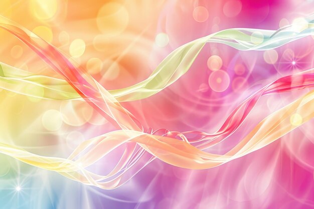 Twisted Ribbon glowing colorfull Background design