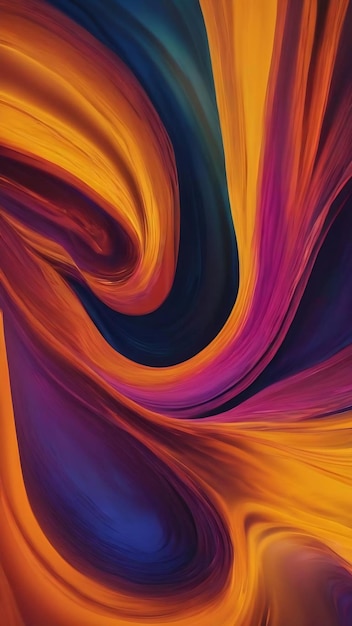 Twisted yelloworange gradient liquid blur abstract backgrounds