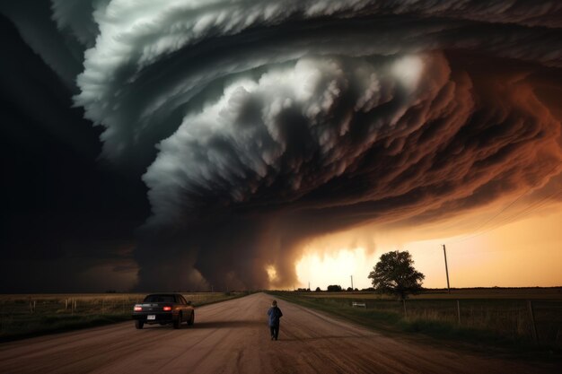 Twisting Skies in Full View Tornado Photos