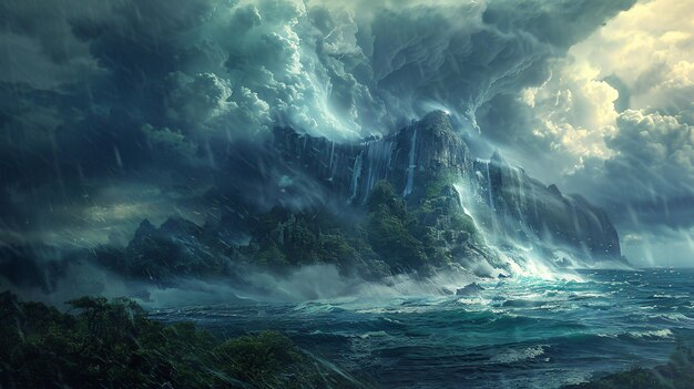 A twisting tempest over a fantastical island