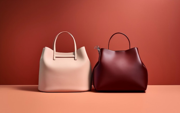 Two bags from the brand fendi.