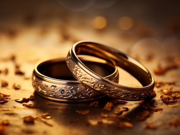 Two beautiful wedding rings