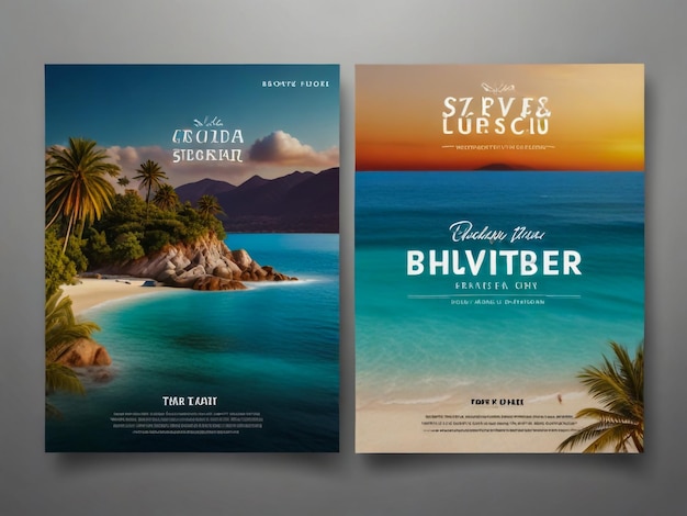 Photo two brochures for the beach and the title quot st louis quot on the left