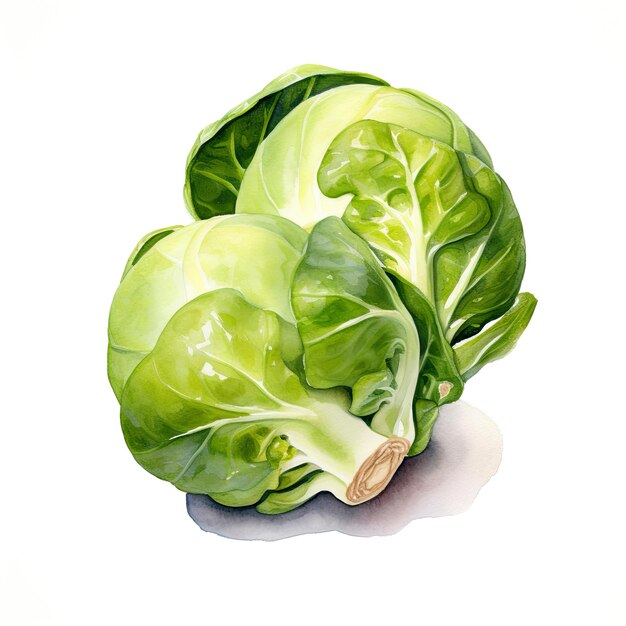 premium-photo-two-brussel-sprouts-watercolour-on-a-white-background