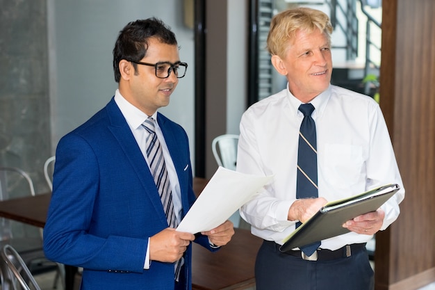 Two Business Partners During Meeting