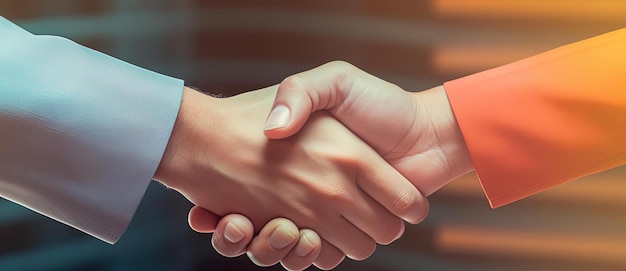 two business people shaking hands after their deals