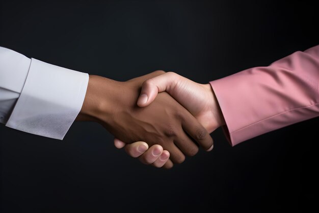 Two businessman shaking hands