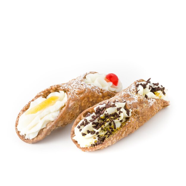 Two cannoli pastries