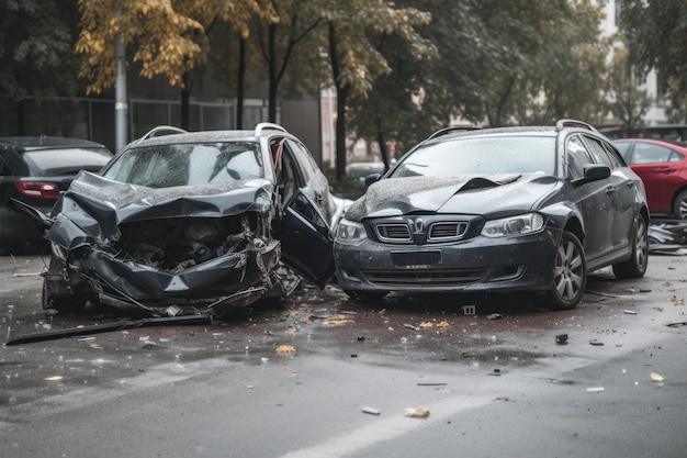 Two cars that have the word bmw on them